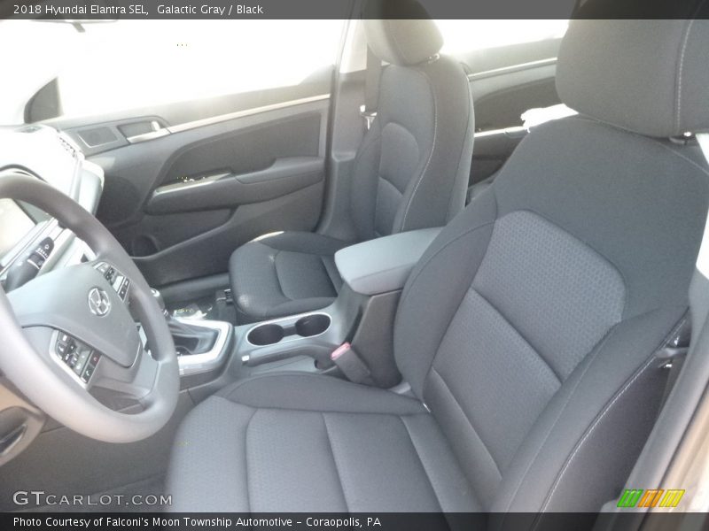 Galactic Gray / Black 2018 Hyundai Elantra SEL