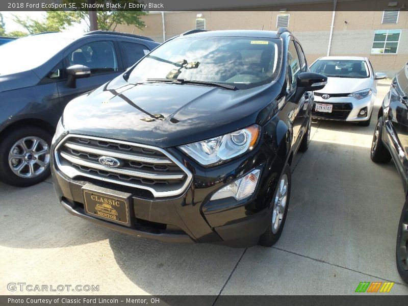 Shadow Black / Ebony Black 2018 Ford EcoSport SE