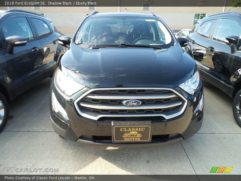 Shadow Black / Ebony Black 2018 Ford EcoSport SE