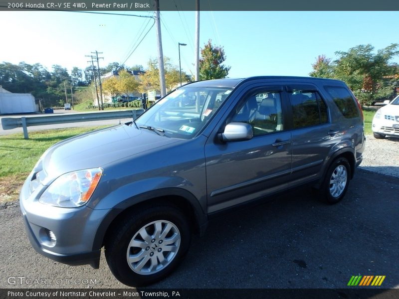 Pewter Pearl / Black 2006 Honda CR-V SE 4WD