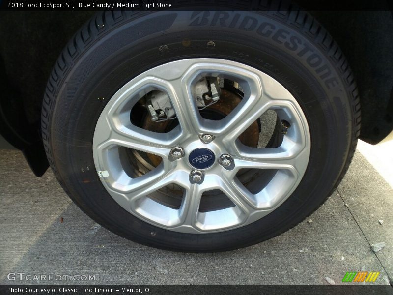 Blue Candy / Medium Light Stone 2018 Ford EcoSport SE