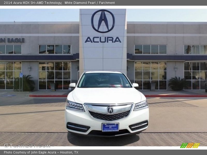 White Diamond Pearl / Parchment 2014 Acura MDX SH-AWD Technology