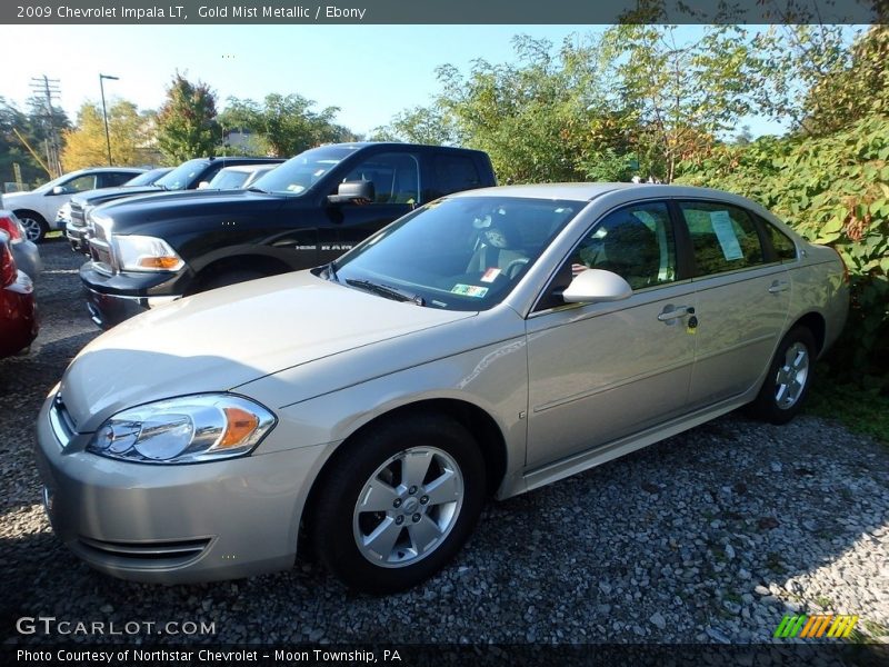 Gold Mist Metallic / Ebony 2009 Chevrolet Impala LT
