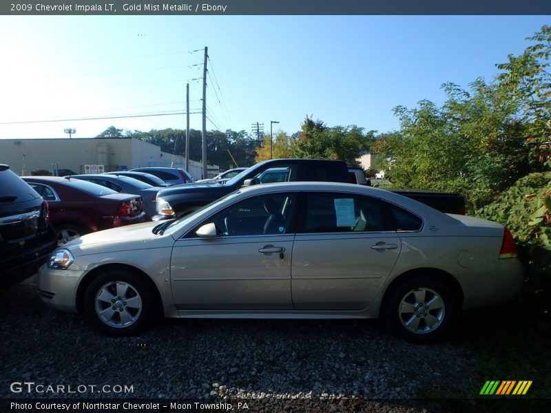 Gold Mist Metallic / Ebony 2009 Chevrolet Impala LT