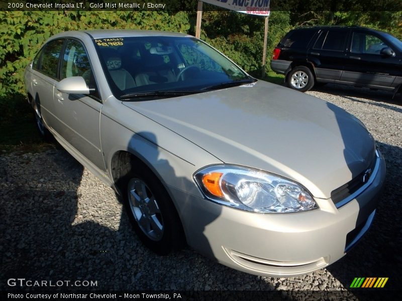 Gold Mist Metallic / Ebony 2009 Chevrolet Impala LT