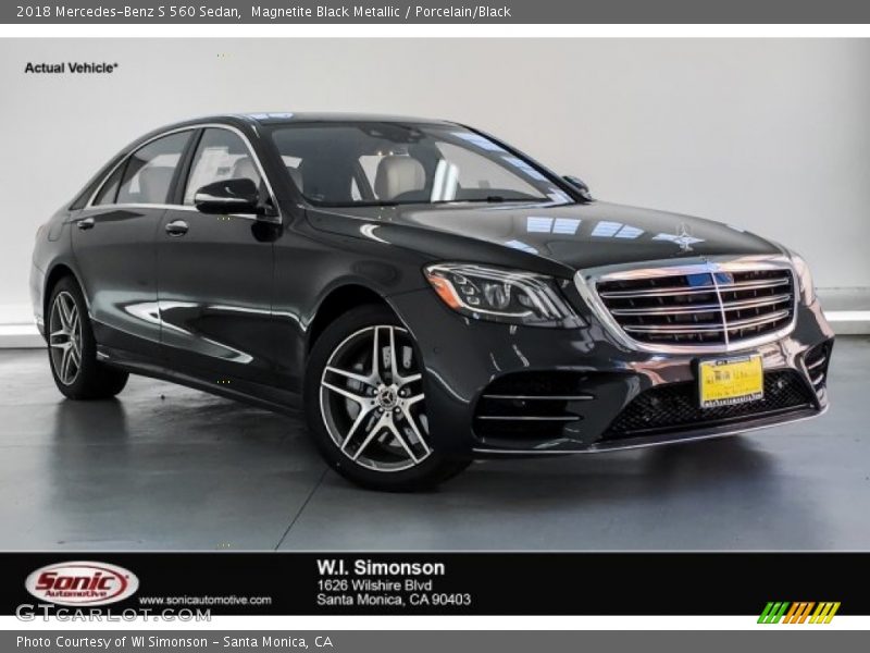 Magnetite Black Metallic / Porcelain/Black 2018 Mercedes-Benz S 560 Sedan