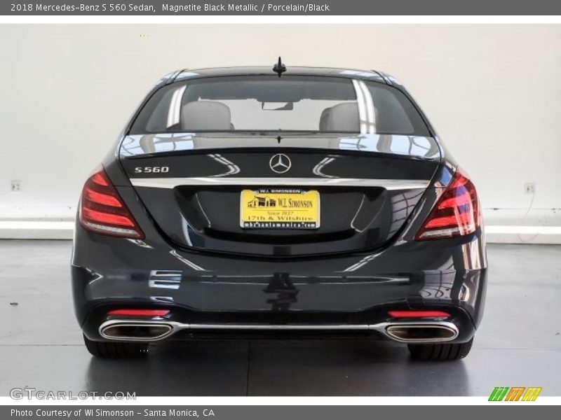 Magnetite Black Metallic / Porcelain/Black 2018 Mercedes-Benz S 560 Sedan