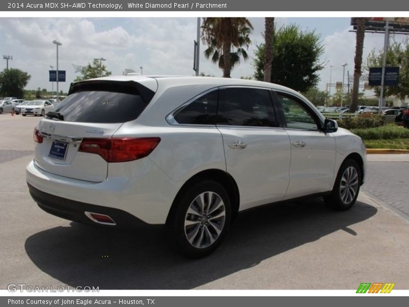 White Diamond Pearl / Parchment 2014 Acura MDX SH-AWD Technology