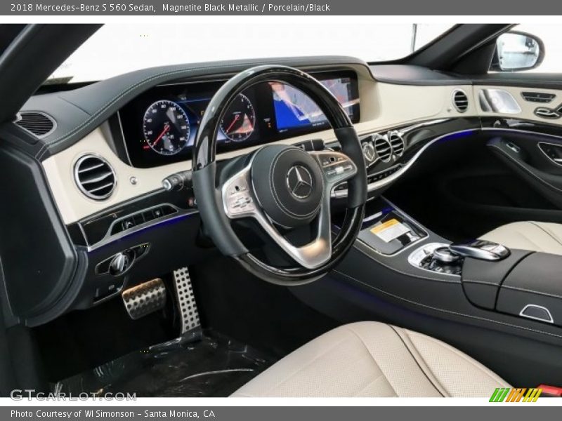 Magnetite Black Metallic / Porcelain/Black 2018 Mercedes-Benz S 560 Sedan
