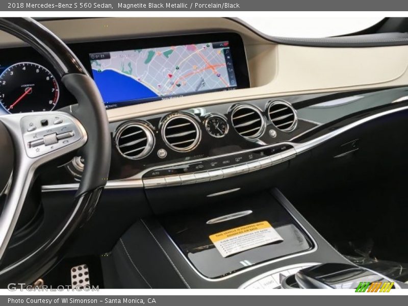Magnetite Black Metallic / Porcelain/Black 2018 Mercedes-Benz S 560 Sedan