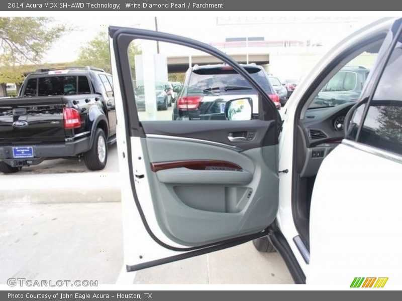 White Diamond Pearl / Parchment 2014 Acura MDX SH-AWD Technology