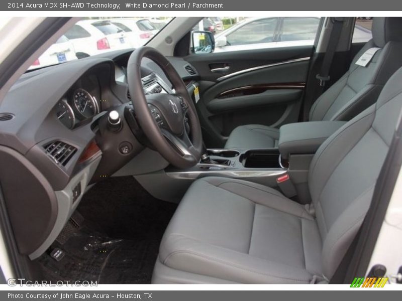 White Diamond Pearl / Parchment 2014 Acura MDX SH-AWD Technology