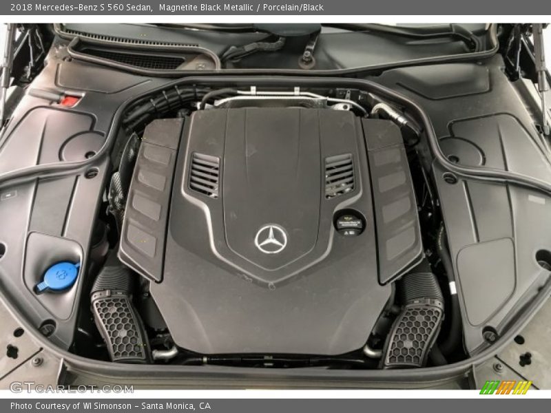 Magnetite Black Metallic / Porcelain/Black 2018 Mercedes-Benz S 560 Sedan