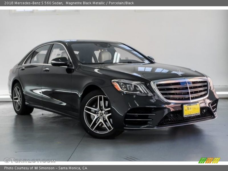 Magnetite Black Metallic / Porcelain/Black 2018 Mercedes-Benz S 560 Sedan