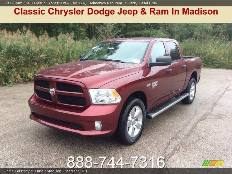 Delmonico Red Pearl / Black/Diesel Gray 2019 Ram 1500 Classic Express Crew Cab 4x4