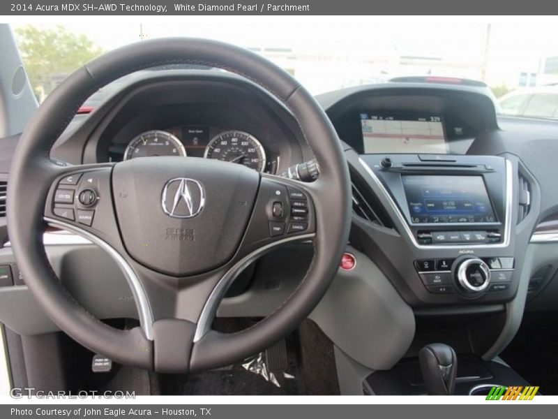 White Diamond Pearl / Parchment 2014 Acura MDX SH-AWD Technology