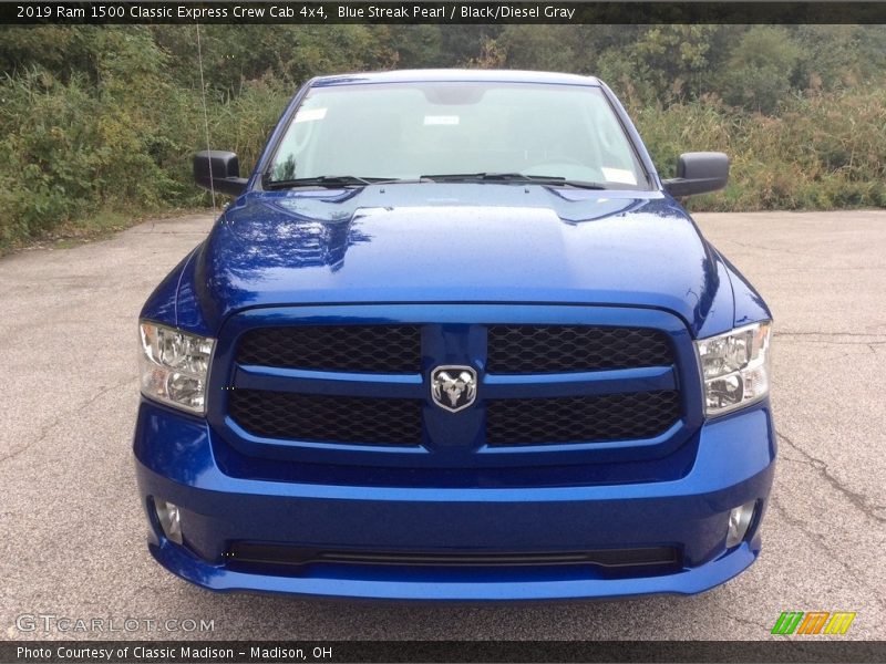 Blue Streak Pearl / Black/Diesel Gray 2019 Ram 1500 Classic Express Crew Cab 4x4