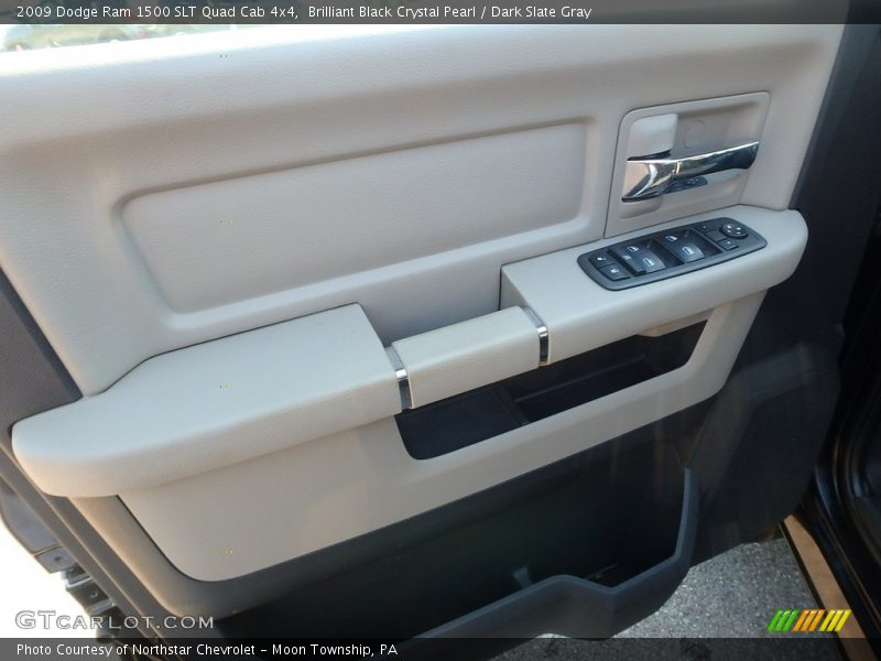 Brilliant Black Crystal Pearl / Dark Slate Gray 2009 Dodge Ram 1500 SLT Quad Cab 4x4