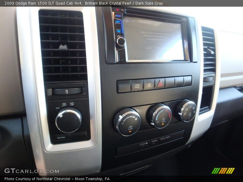 Brilliant Black Crystal Pearl / Dark Slate Gray 2009 Dodge Ram 1500 SLT Quad Cab 4x4