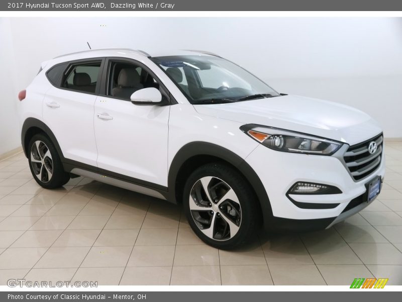 Dazzling White / Gray 2017 Hyundai Tucson Sport AWD