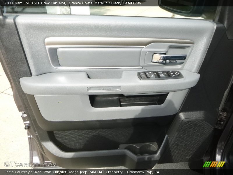 Granite Crystal Metallic / Black/Diesel Gray 2014 Ram 1500 SLT Crew Cab 4x4