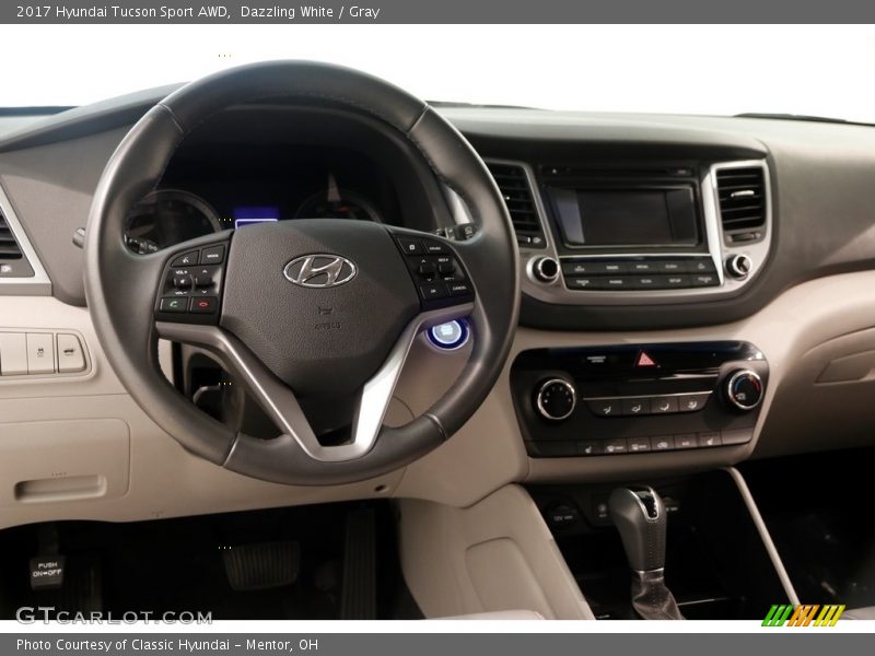 Dazzling White / Gray 2017 Hyundai Tucson Sport AWD
