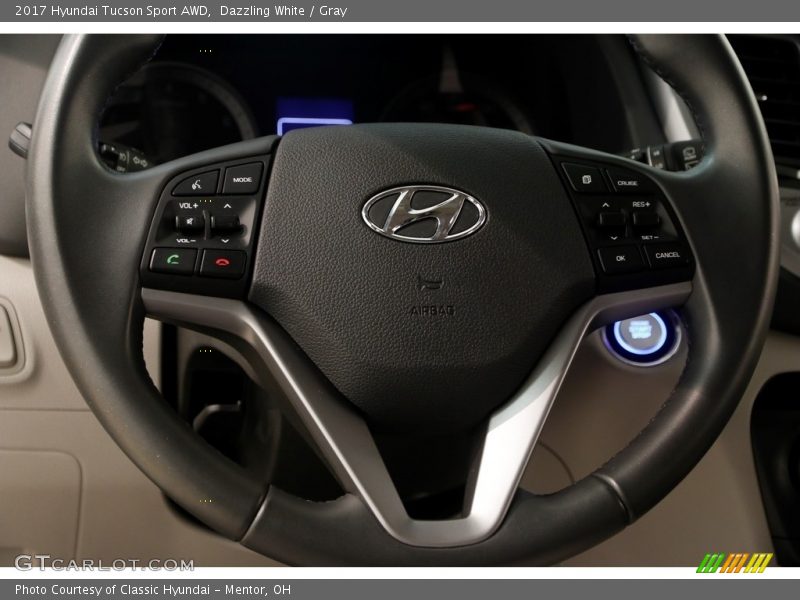 Dazzling White / Gray 2017 Hyundai Tucson Sport AWD