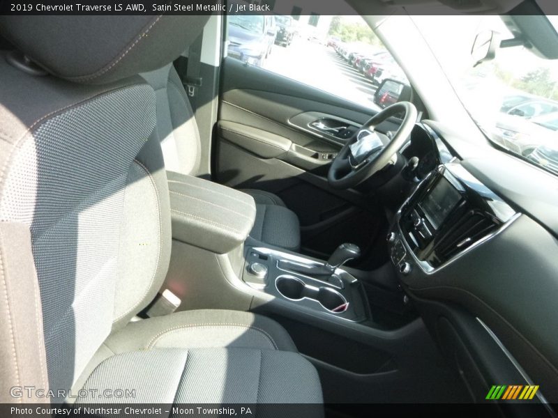 Satin Steel Metallic / Jet Black 2019 Chevrolet Traverse LS AWD