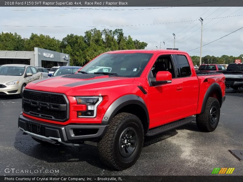 Front 3/4 View of 2018 F150 SVT Raptor SuperCab 4x4