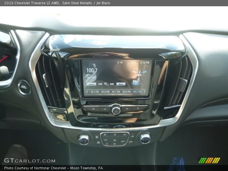 Satin Steel Metallic / Jet Black 2019 Chevrolet Traverse LS AWD