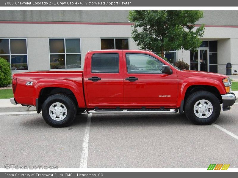 Victory Red / Sport Pewter 2005 Chevrolet Colorado Z71 Crew Cab 4x4