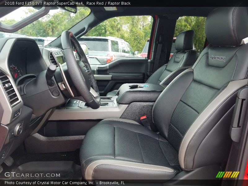 Front Seat of 2018 F150 SVT Raptor SuperCab 4x4