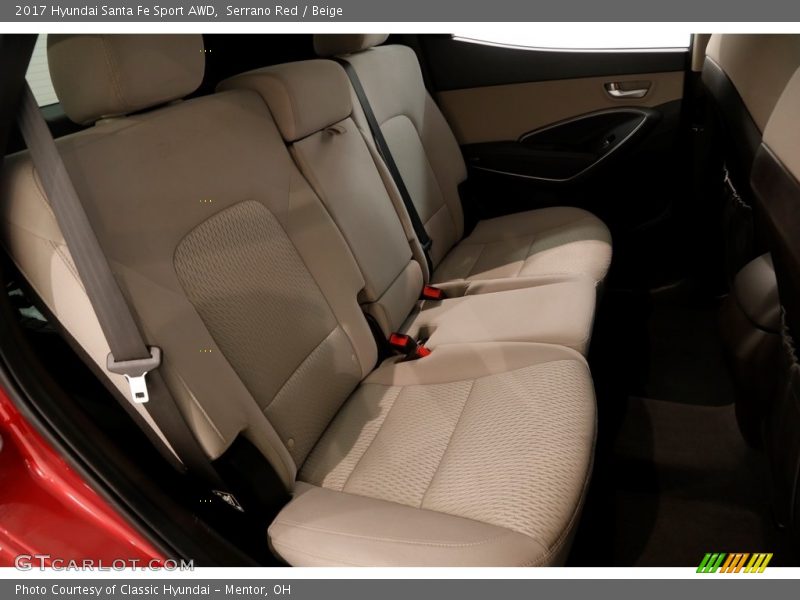Serrano Red / Beige 2017 Hyundai Santa Fe Sport AWD