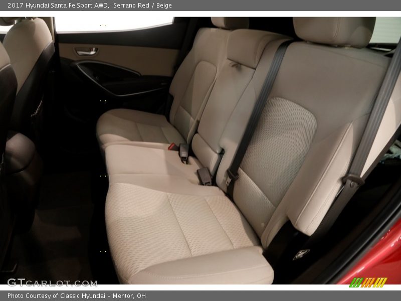Serrano Red / Beige 2017 Hyundai Santa Fe Sport AWD