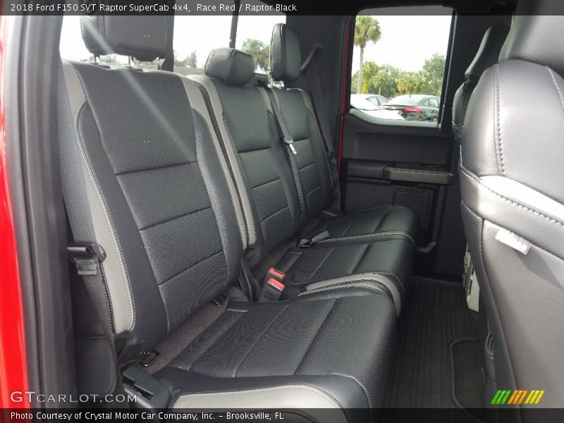 Rear Seat of 2018 F150 SVT Raptor SuperCab 4x4