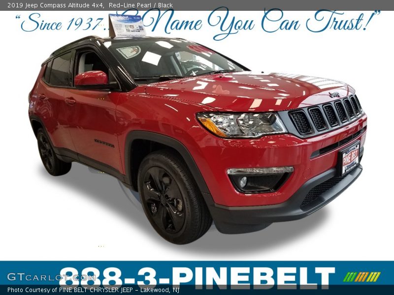 Red-Line Pearl / Black 2019 Jeep Compass Altitude 4x4