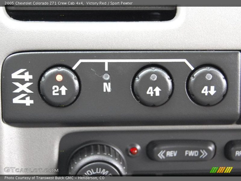 Victory Red / Sport Pewter 2005 Chevrolet Colorado Z71 Crew Cab 4x4