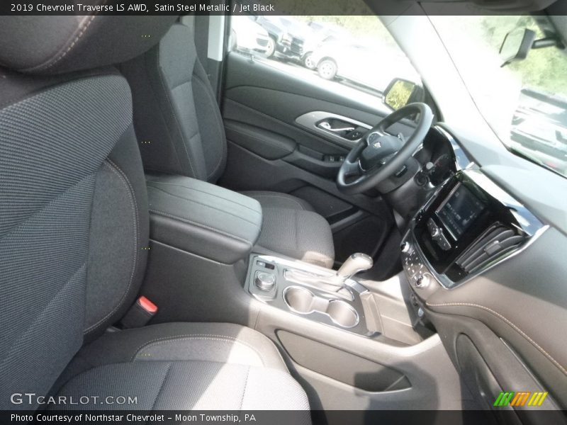 Satin Steel Metallic / Jet Black 2019 Chevrolet Traverse LS AWD