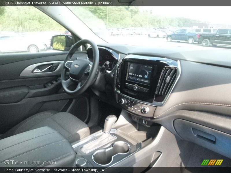 Satin Steel Metallic / Jet Black 2019 Chevrolet Traverse LS AWD