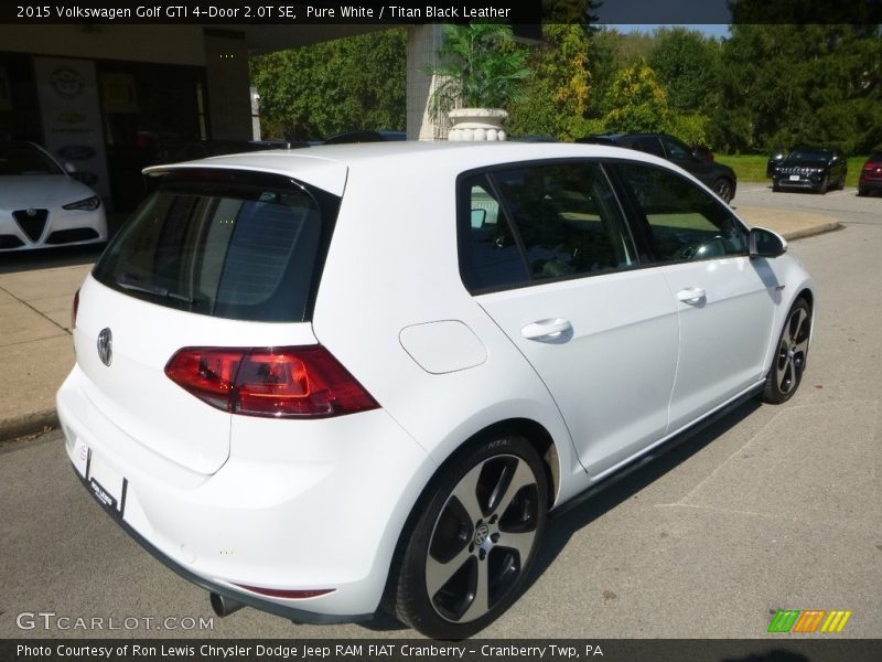 Pure White / Titan Black Leather 2015 Volkswagen Golf GTI 4-Door 2.0T SE