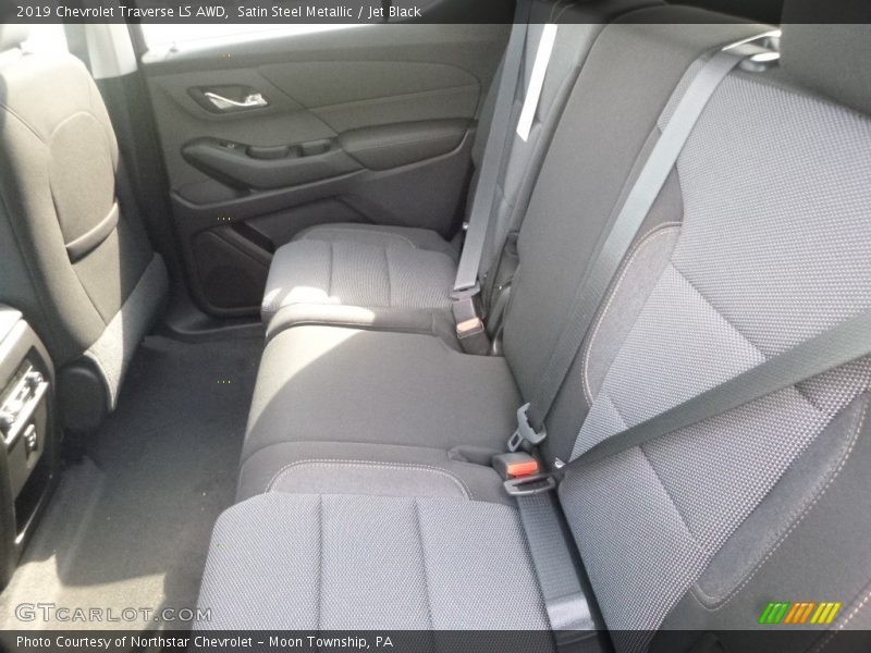 Satin Steel Metallic / Jet Black 2019 Chevrolet Traverse LS AWD