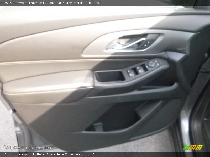 Satin Steel Metallic / Jet Black 2019 Chevrolet Traverse LS AWD