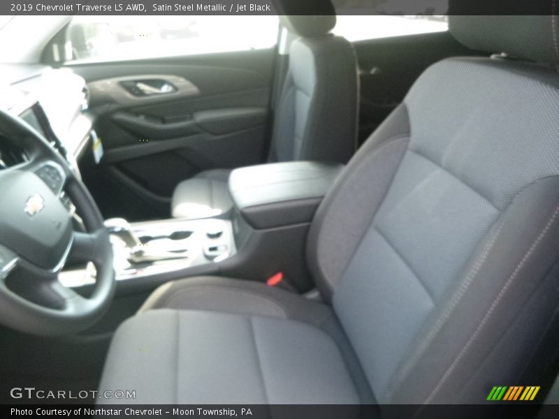 Satin Steel Metallic / Jet Black 2019 Chevrolet Traverse LS AWD