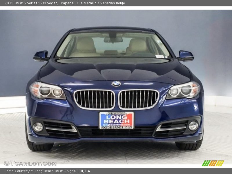Imperial Blue Metallic / Venetian Beige 2015 BMW 5 Series 528i Sedan