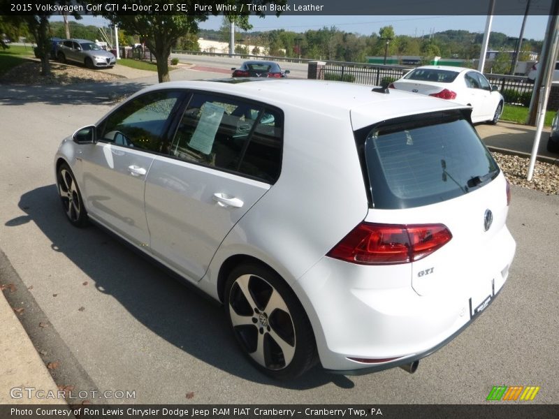 Pure White / Titan Black Leather 2015 Volkswagen Golf GTI 4-Door 2.0T SE