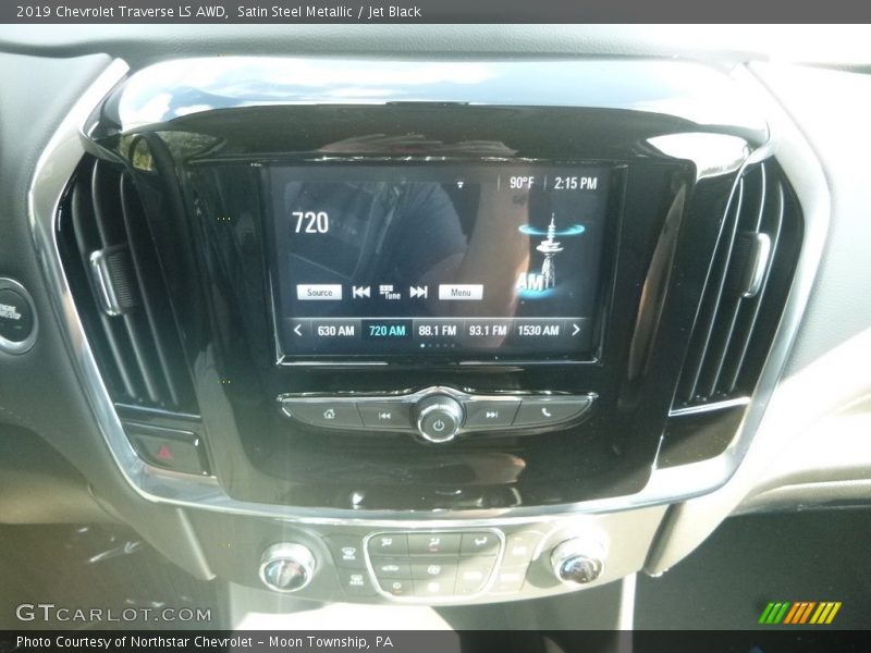 Satin Steel Metallic / Jet Black 2019 Chevrolet Traverse LS AWD