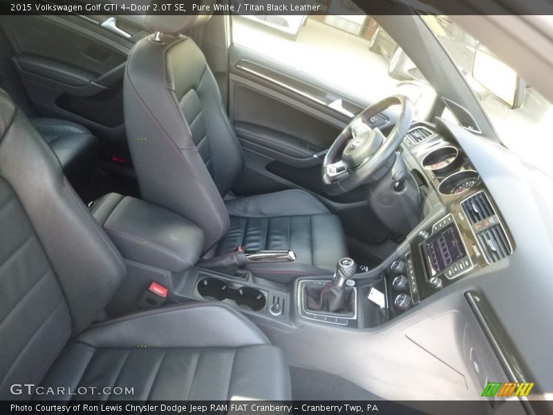 Pure White / Titan Black Leather 2015 Volkswagen Golf GTI 4-Door 2.0T SE