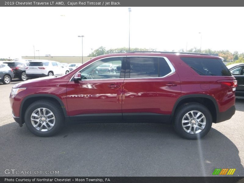 Cajun Red Tintcoat / Jet Black 2019 Chevrolet Traverse LT AWD