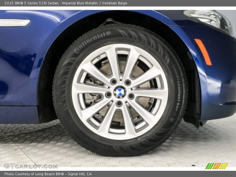 Imperial Blue Metallic / Venetian Beige 2015 BMW 5 Series 528i Sedan