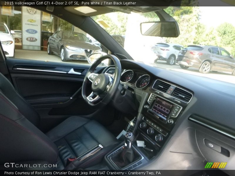Pure White / Titan Black Leather 2015 Volkswagen Golf GTI 4-Door 2.0T SE